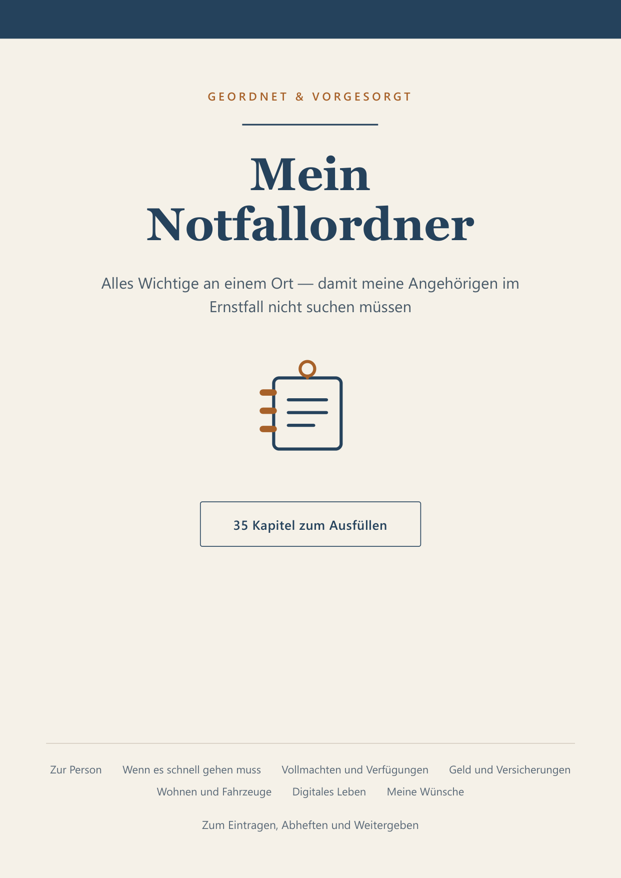 Mein Notfallordner